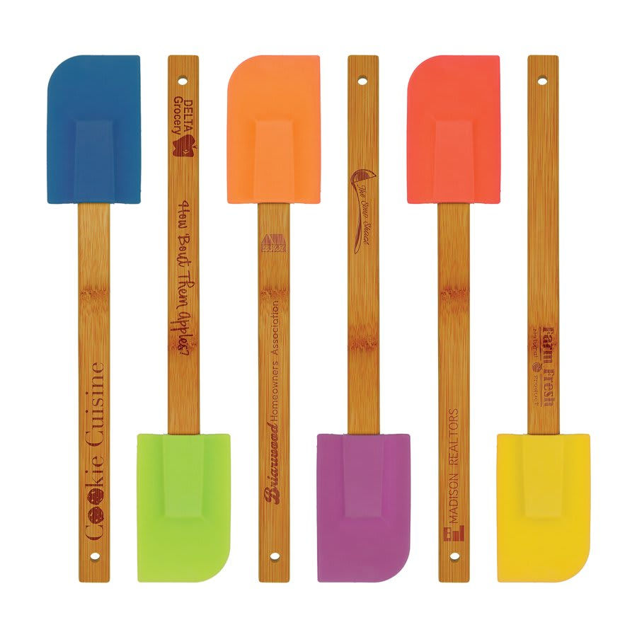 11.75” Silicone Spatula with Bamboo Handle | 6 Colors