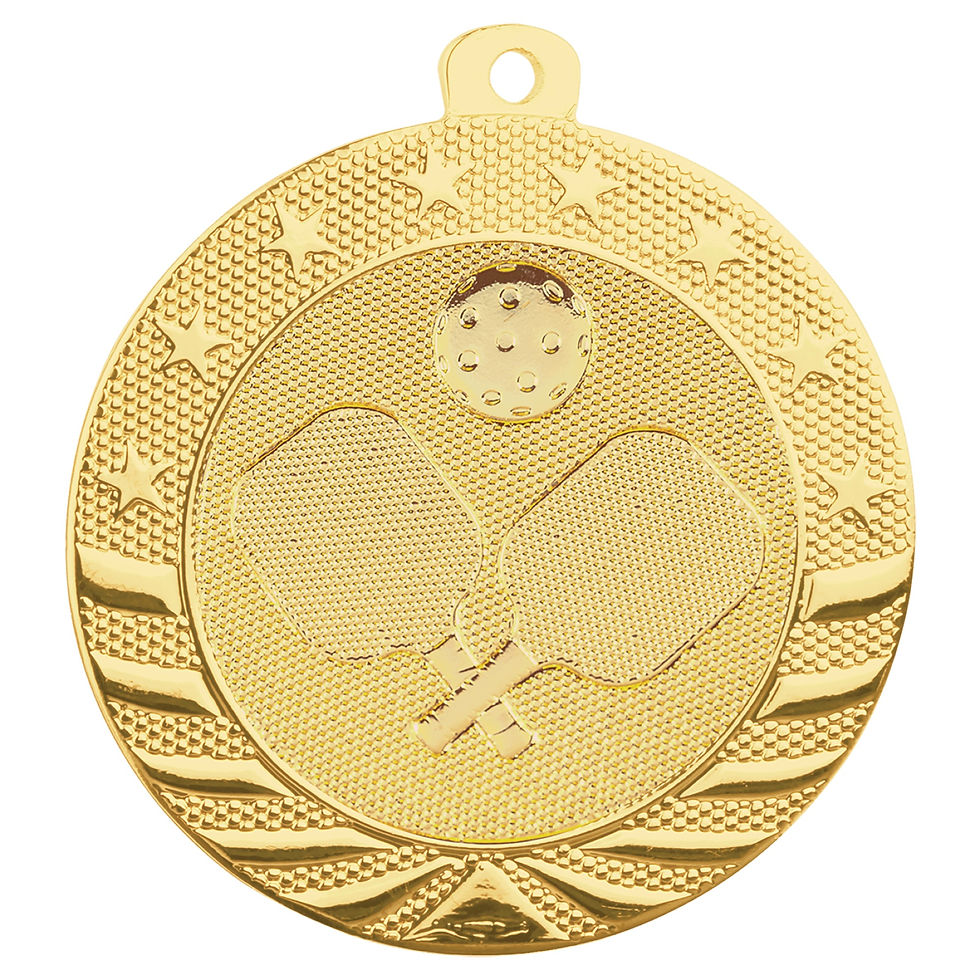 Thumbnail: 2” Pickleball Starbrite Medal with Ribbon