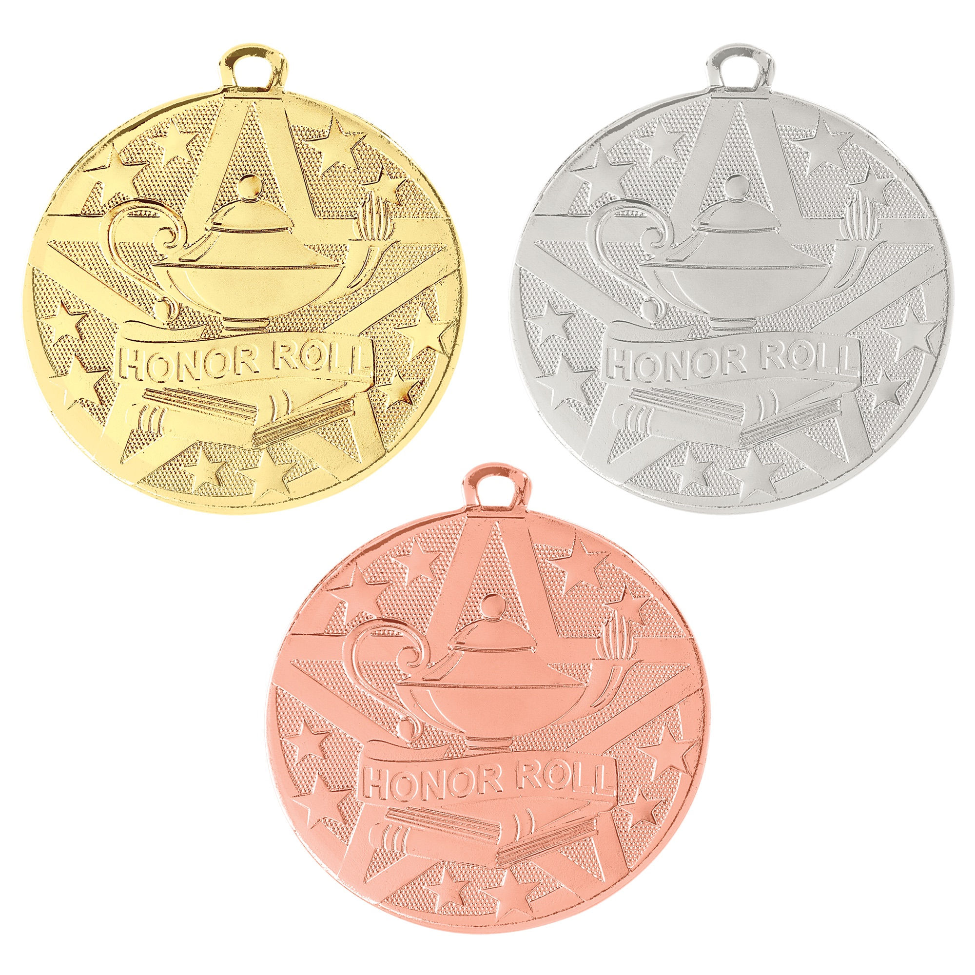 2” Honor Roll Superstar Medal with Ribbon