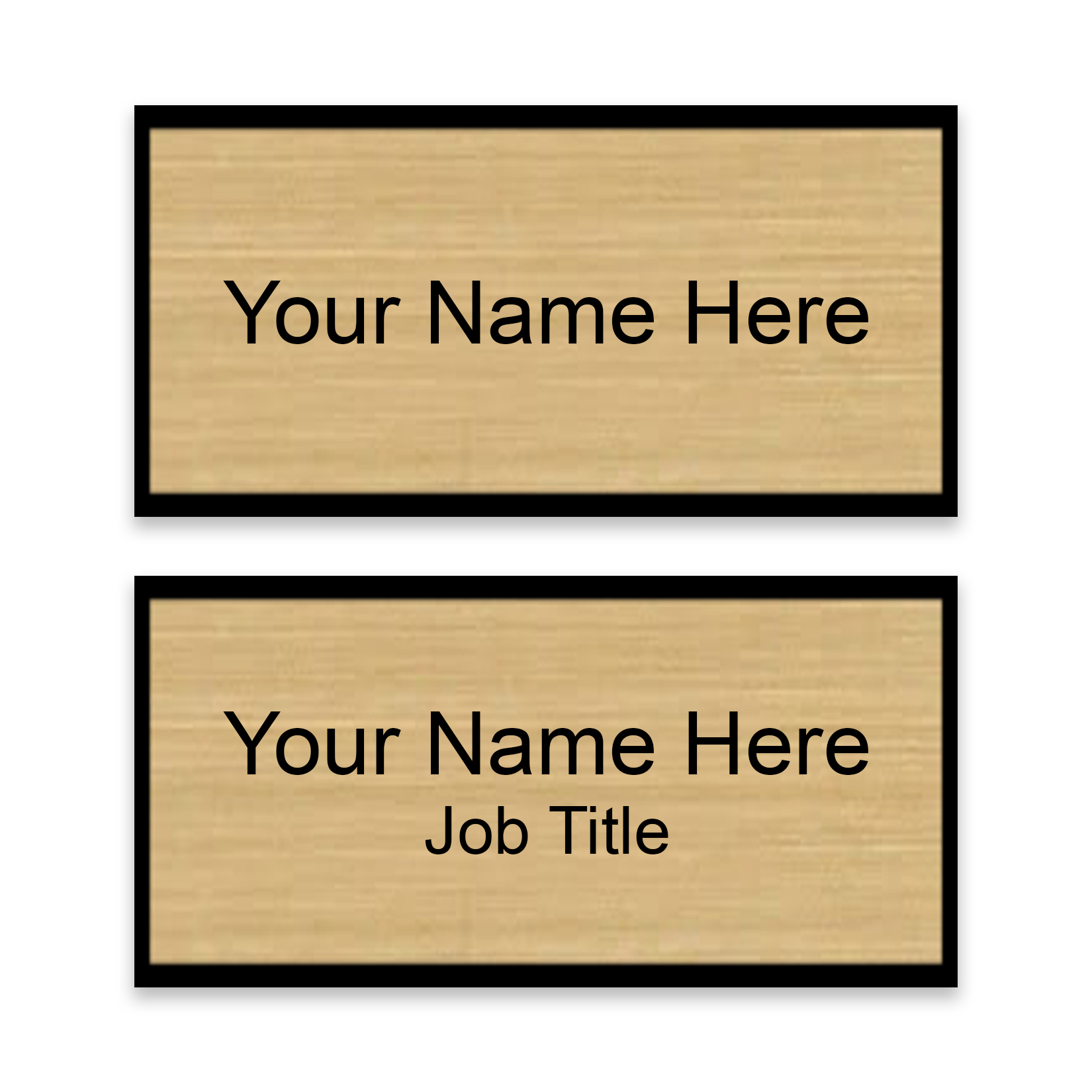 3” x 1.5” Engraved Plastic Name Badge | 55 Colors