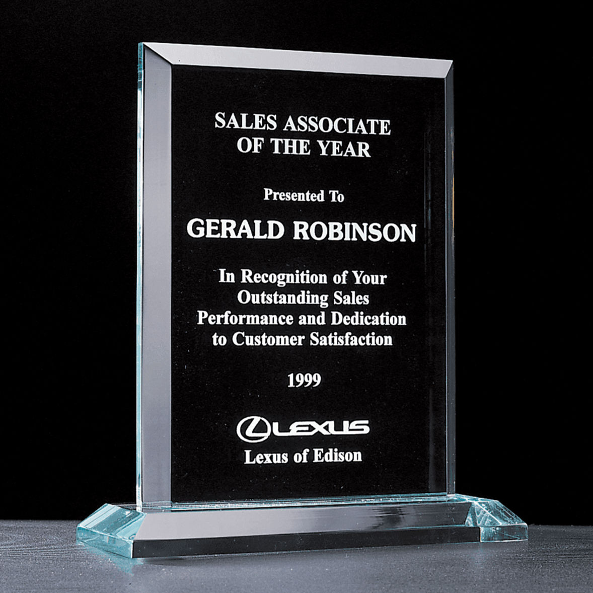 Apex Series Jade Acrylic Award | 3 Sizes