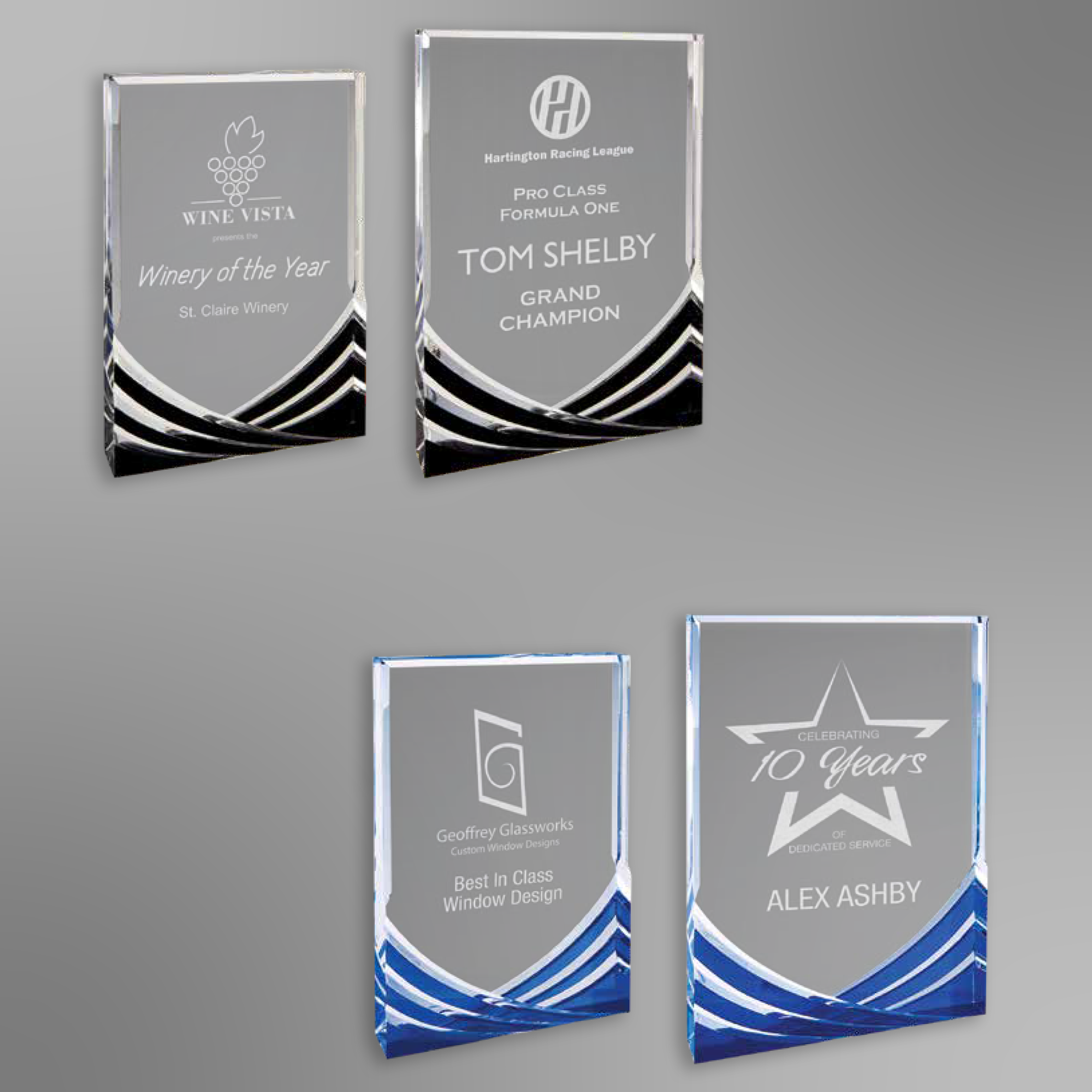 Rectangle Soaring Acrylic Award | 2 Colors | 2 Sizes