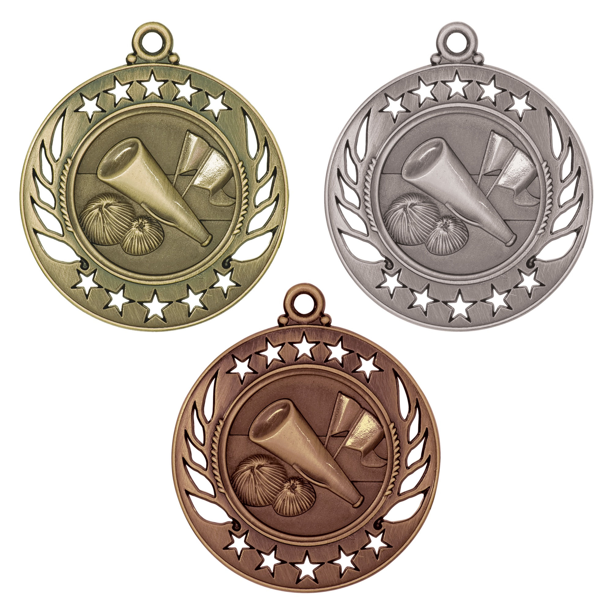 2.25” Cheerleading Galaxy Medal