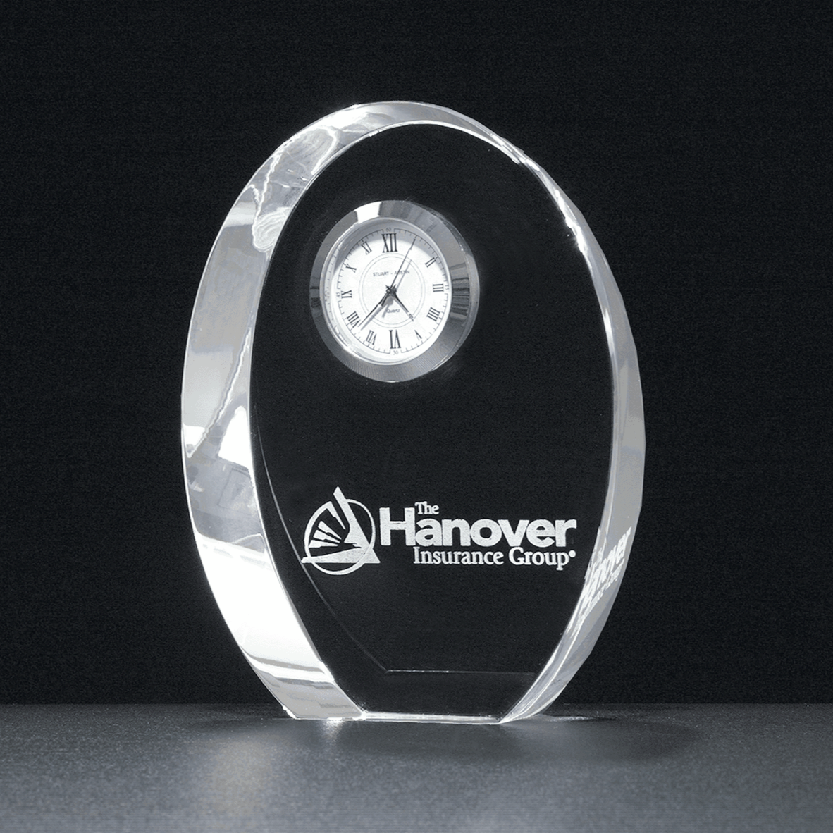 Crystal Clock Award | 3.875” x 4.875” Optical Crystal
