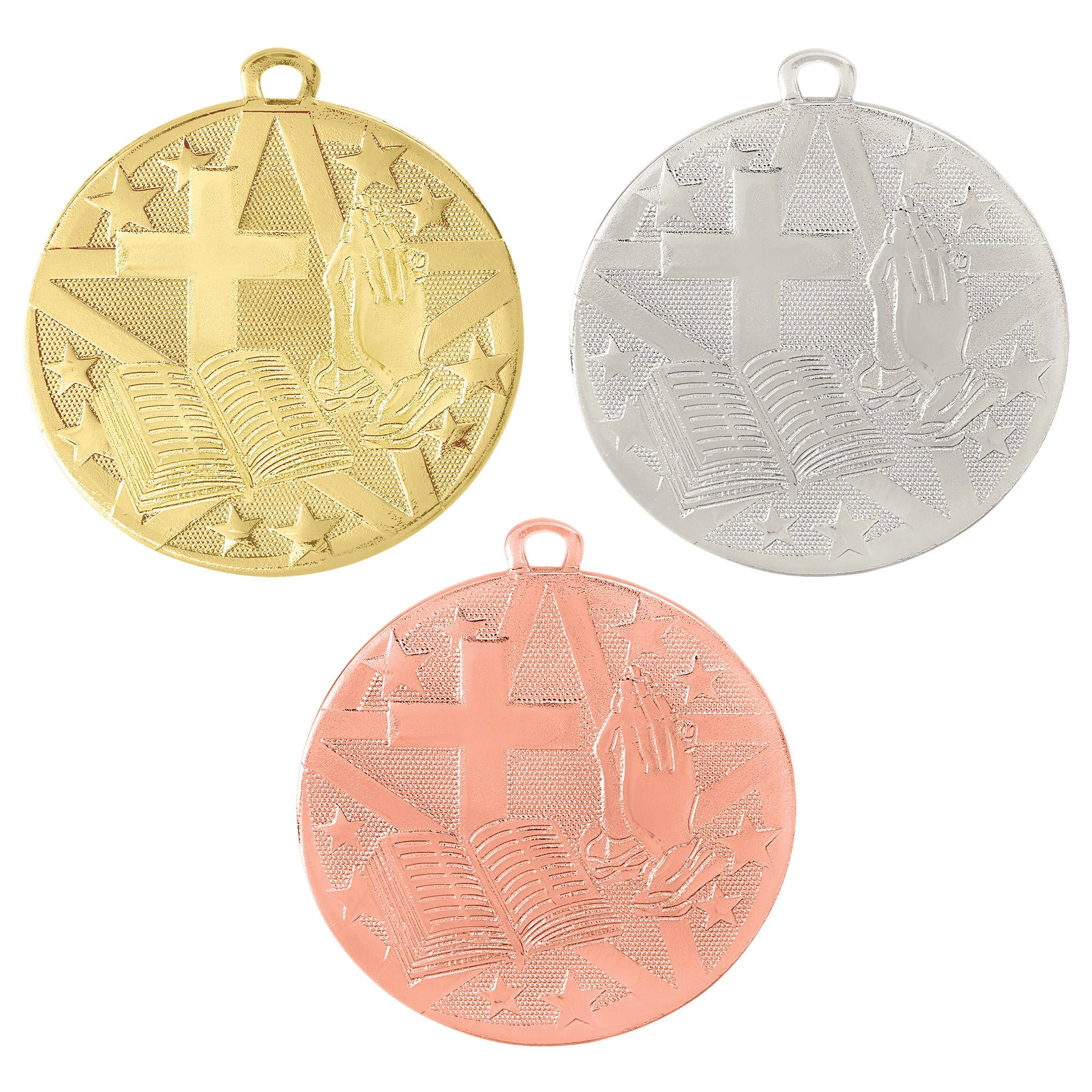 2” Religion Superstar Medal with Ribbon