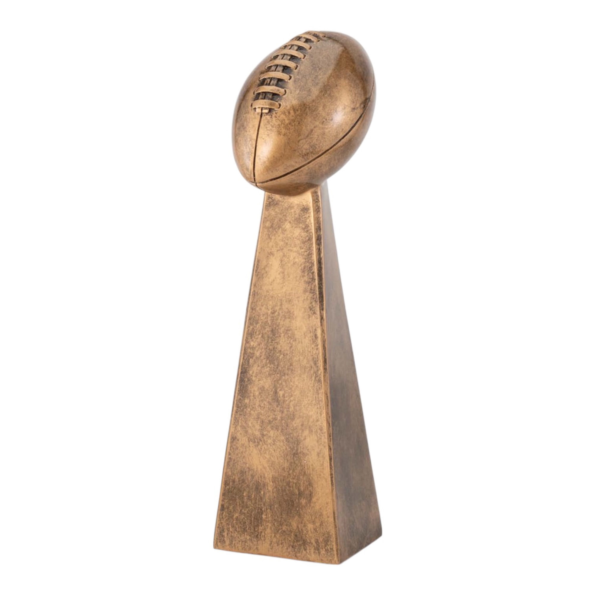 Antique Gold Football Tower Award | 3 Sizes