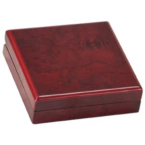4.25” Rosewood Finish Medal Box