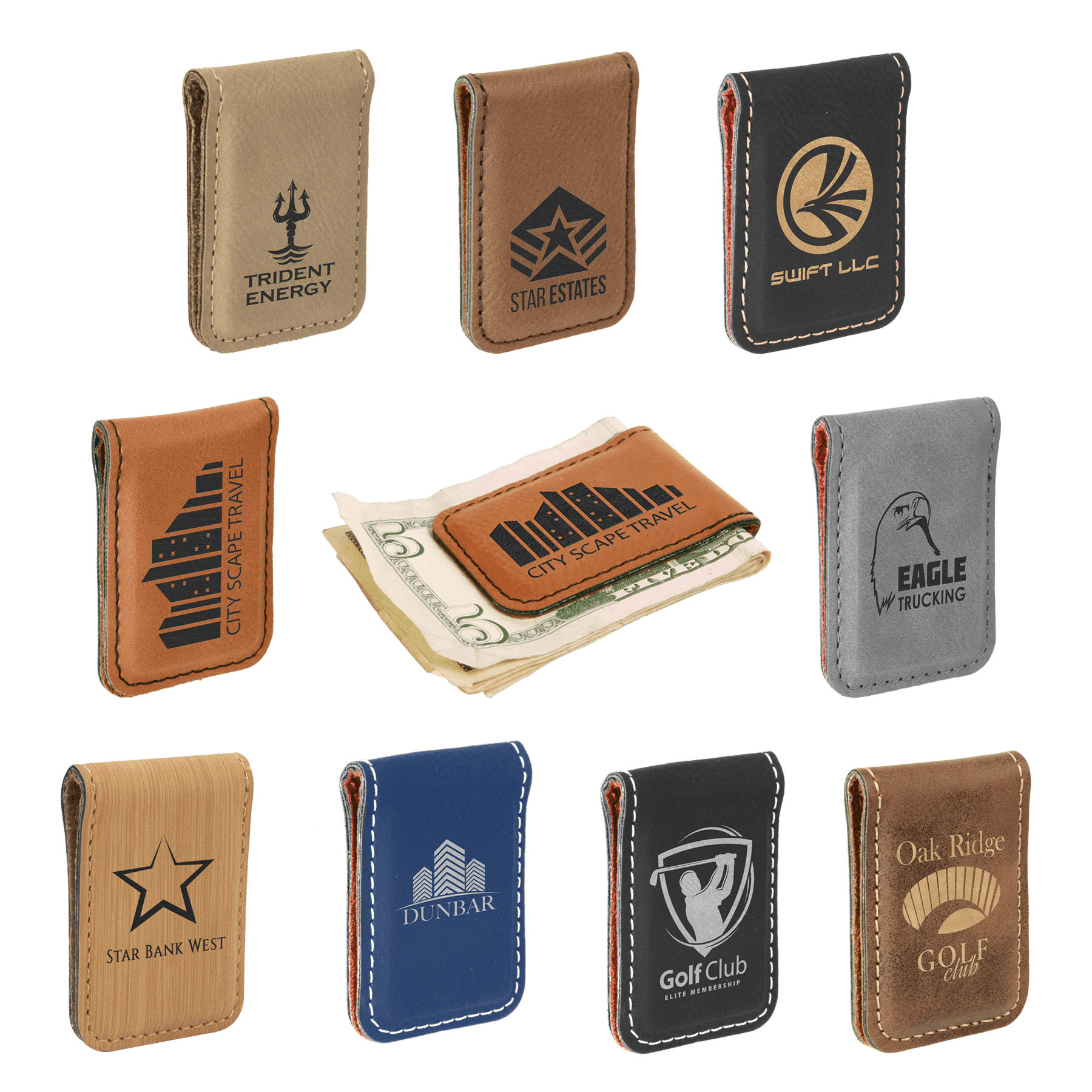 Leatherette Money Clip | 9 Colors