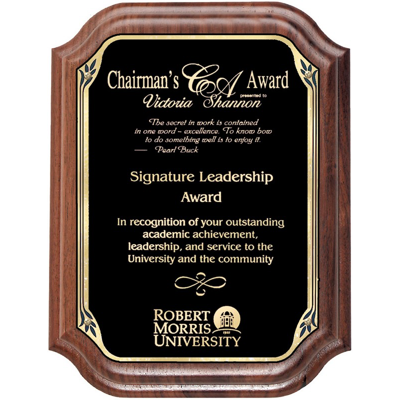 Ovation Collection Black Brass Plaque | 2 Sizes