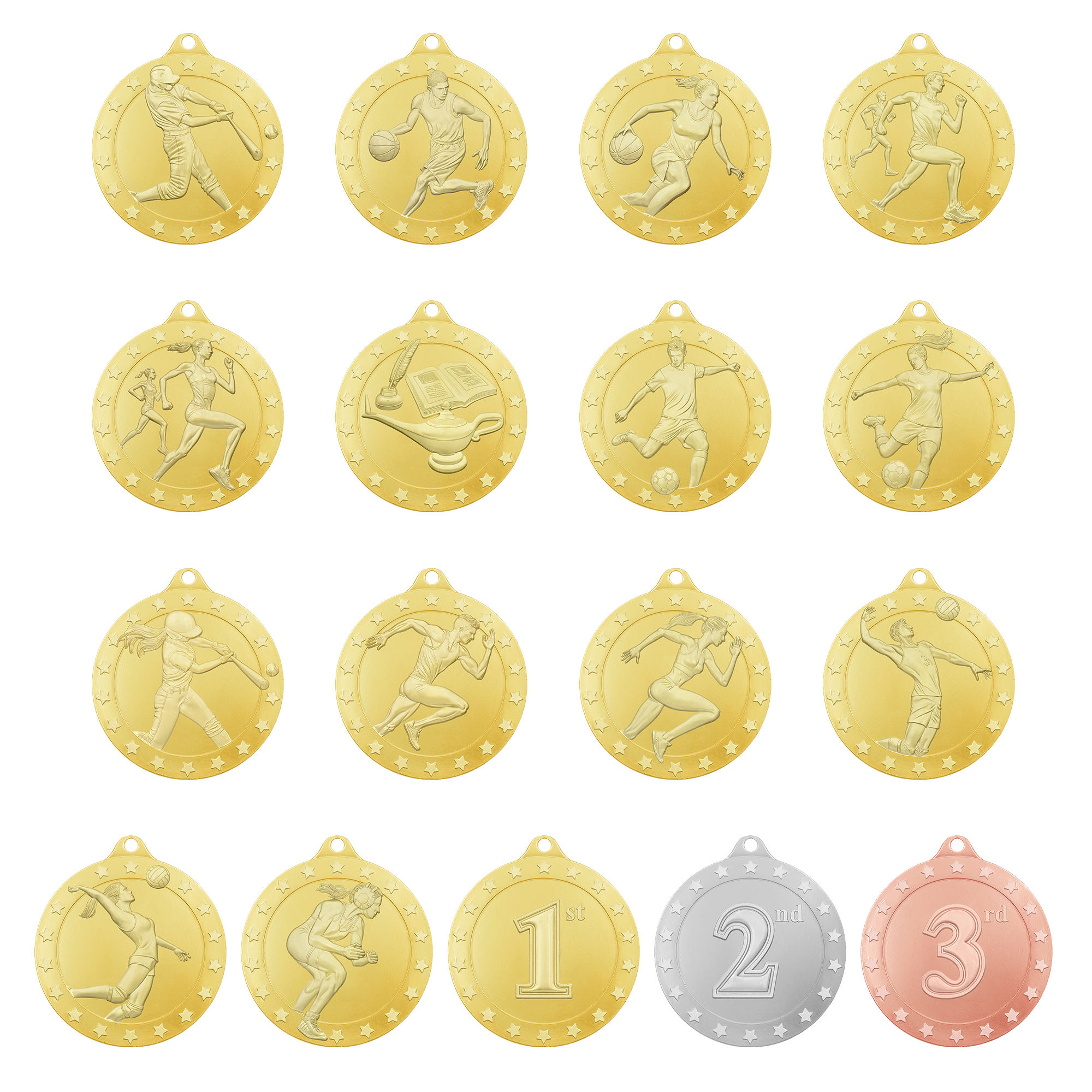 2” Radiance Medals | Gold, Silver or Bronze