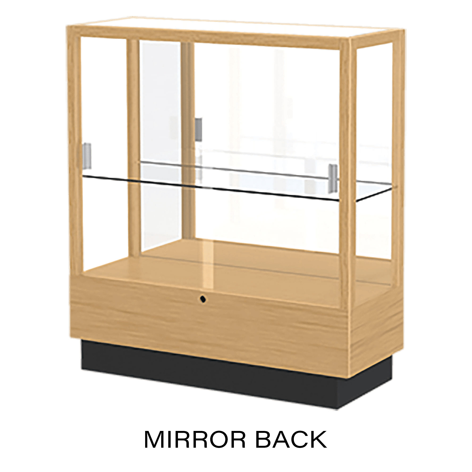 Heritage Wood Display Case | Natural Maple (40” x 36”)