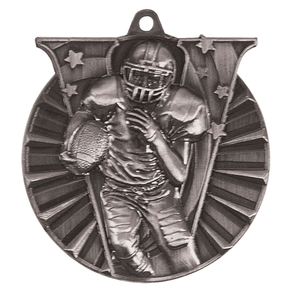Thumbnail: 2” Football Victory Medal with Ribbon