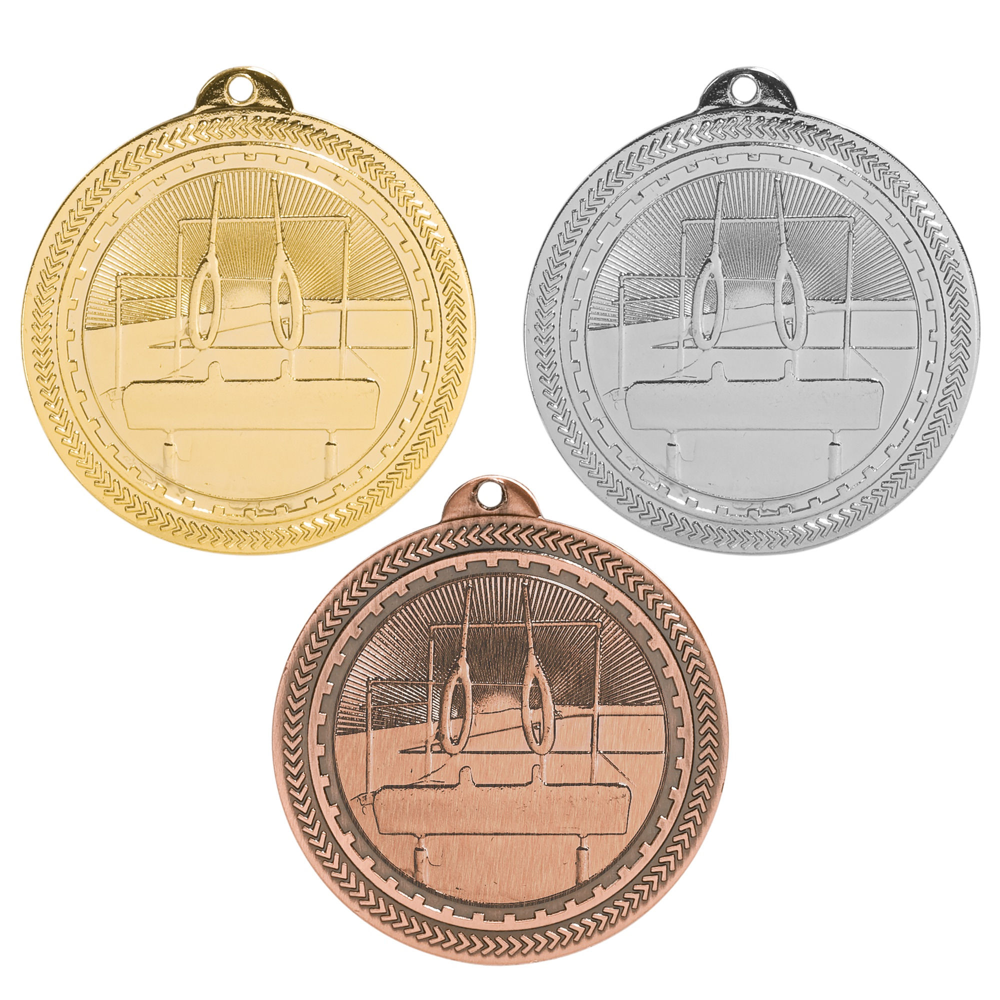 2" Gymnastics BriteLazer Medal with Ribbon