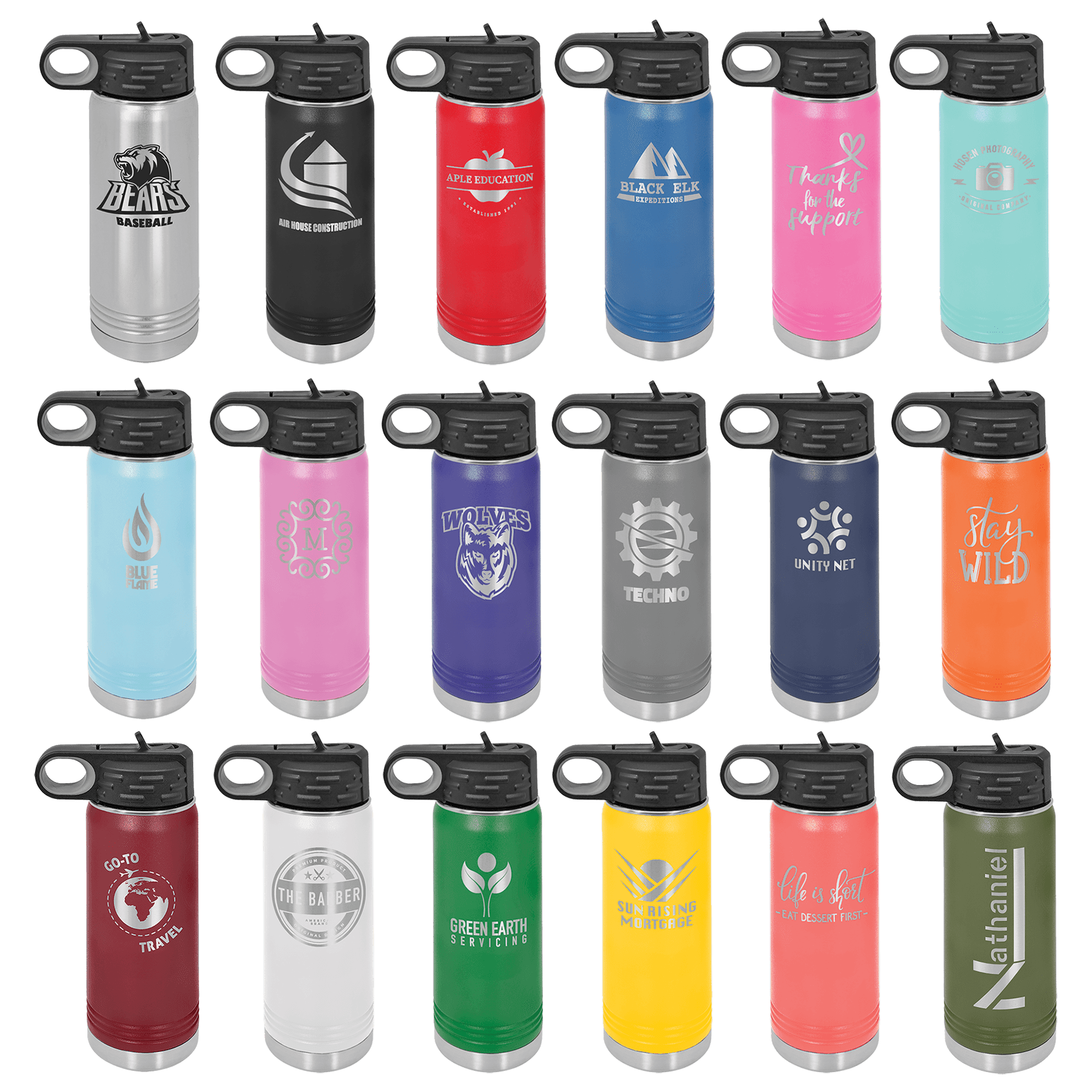 Polar Camel 20 oz. Water Bottle | 18 Colors