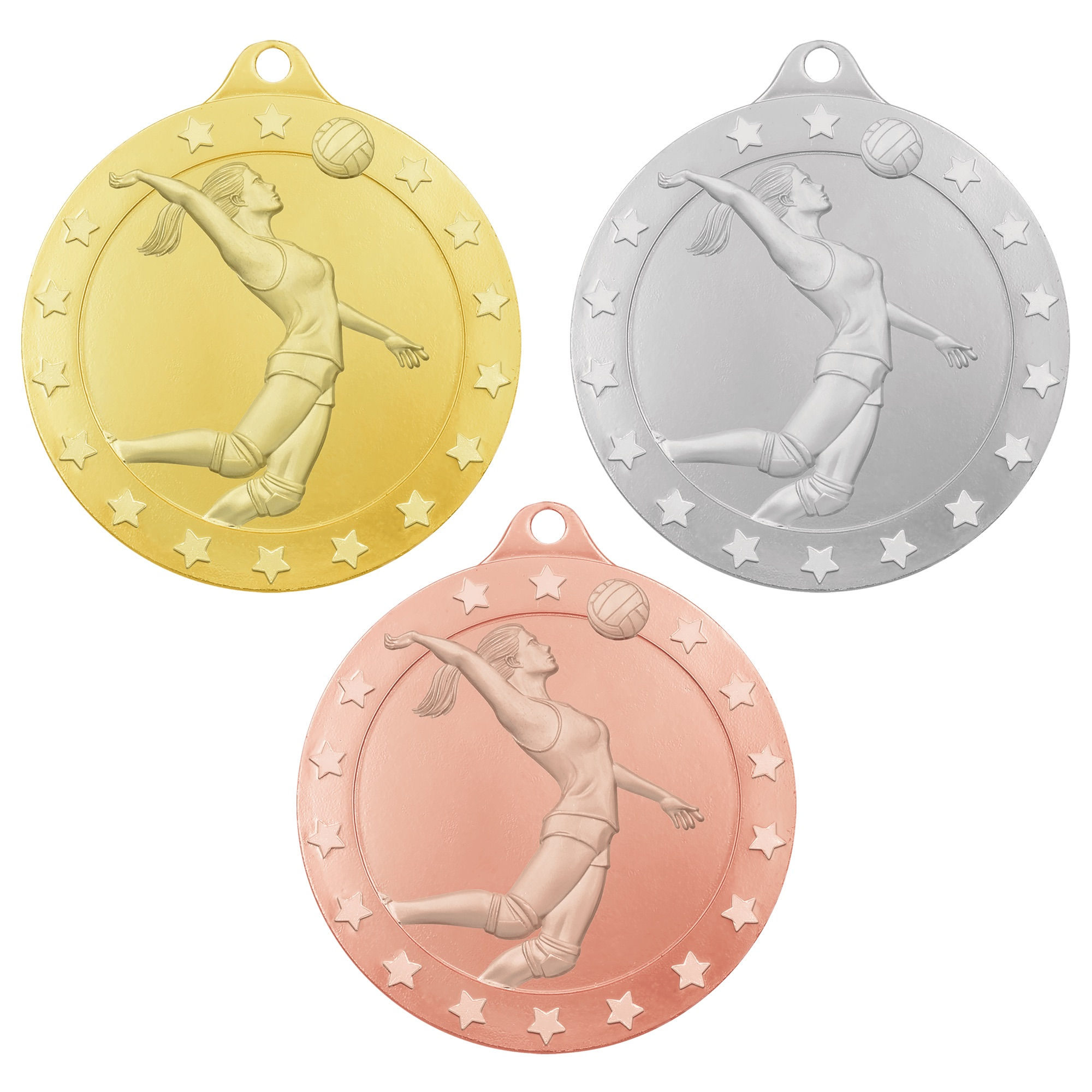 2.75” Female Volleyball Radiance Medal