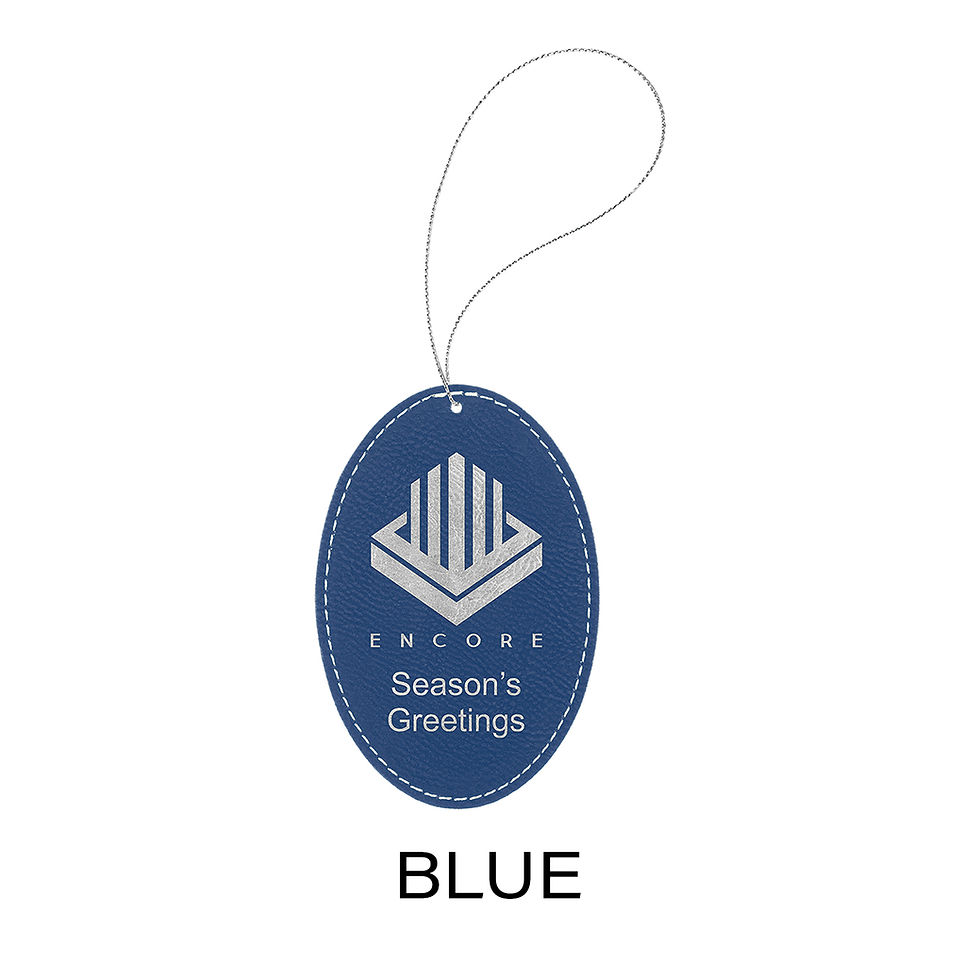 Thumbnail: Leatherette Oval Ornament | 9 Colors