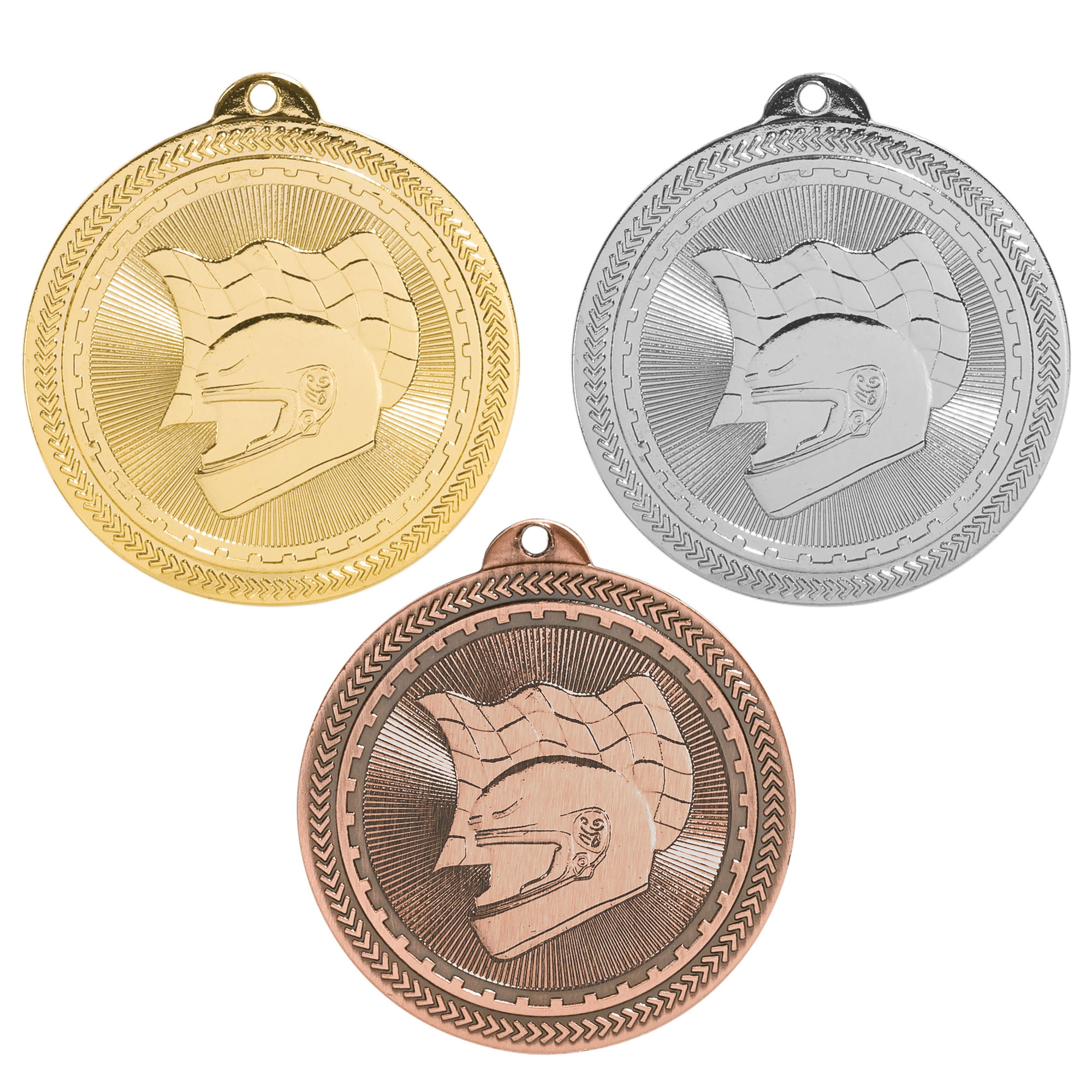 2" Racing BriteLazer Medal with Ribbon