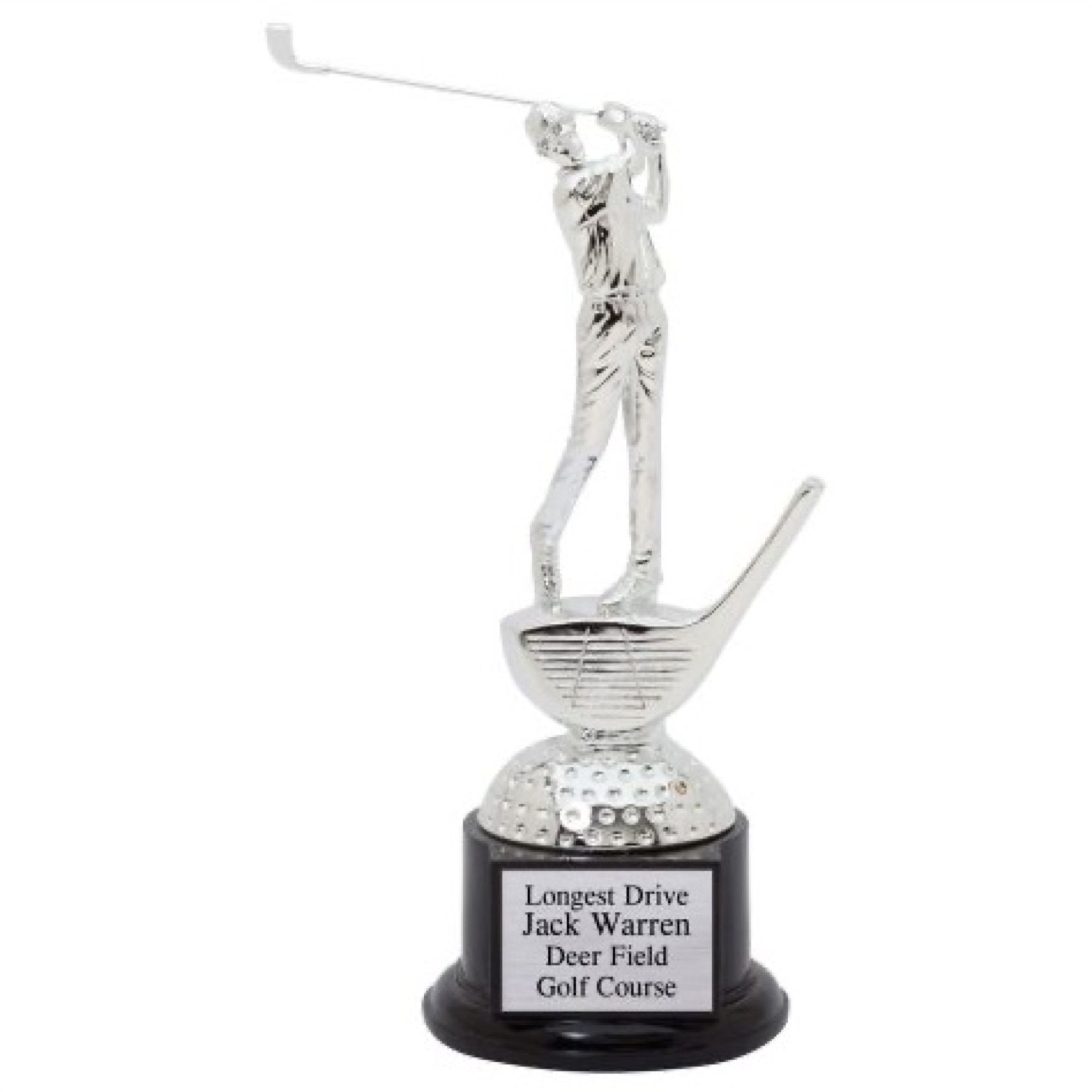 10.5” Silver Male Golf Swing Resin Award