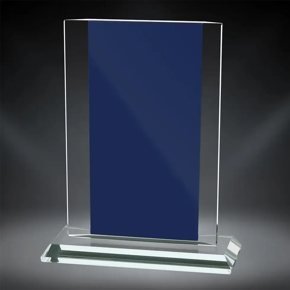 Thumbnail: Azure Rectangle Glass Award | 3 Sizes
