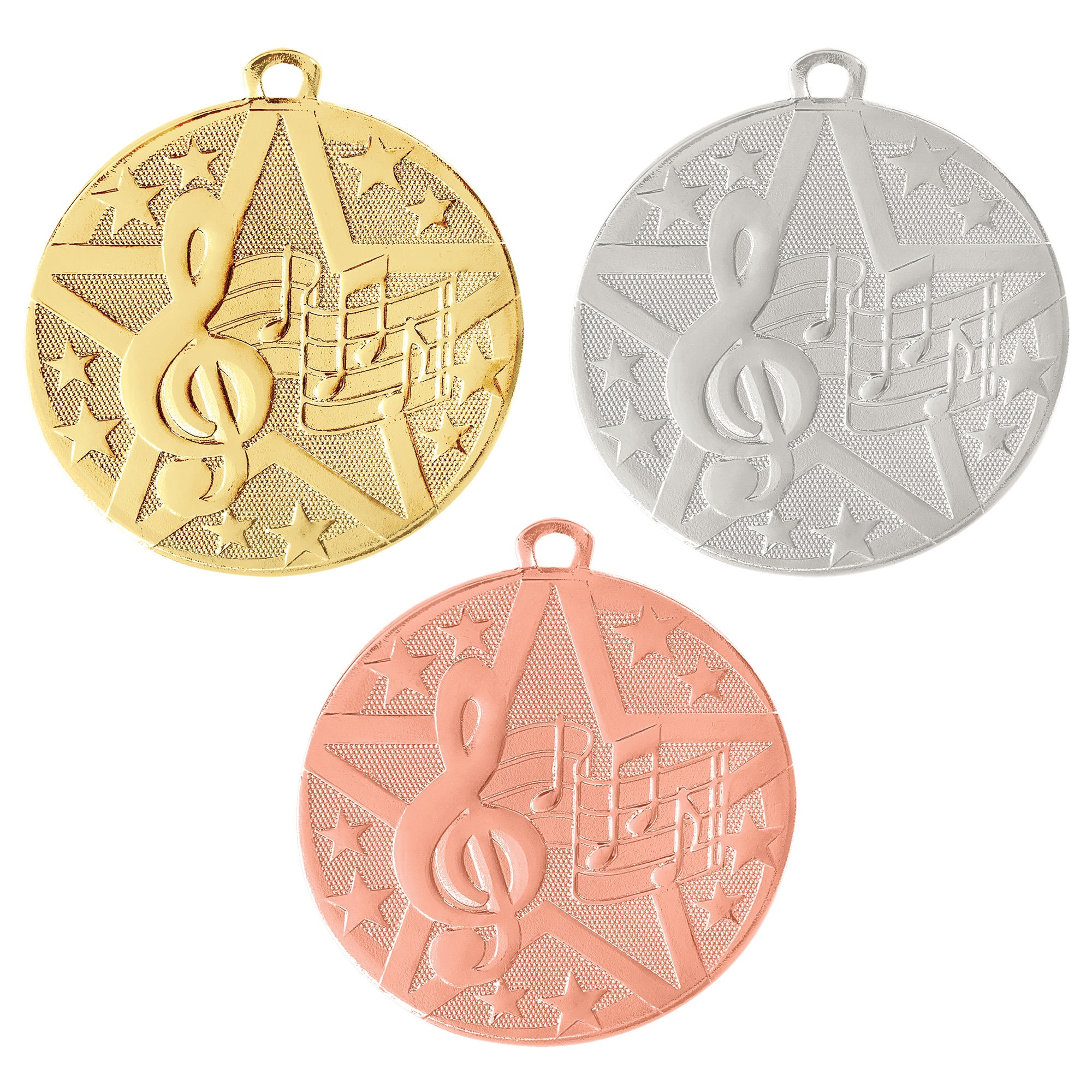 2” Music Superstar Medal with Ribbon