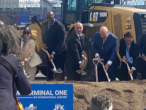 THE NEW TERMINAL ONE AT JFK GROUND BREAKING CEREMONY