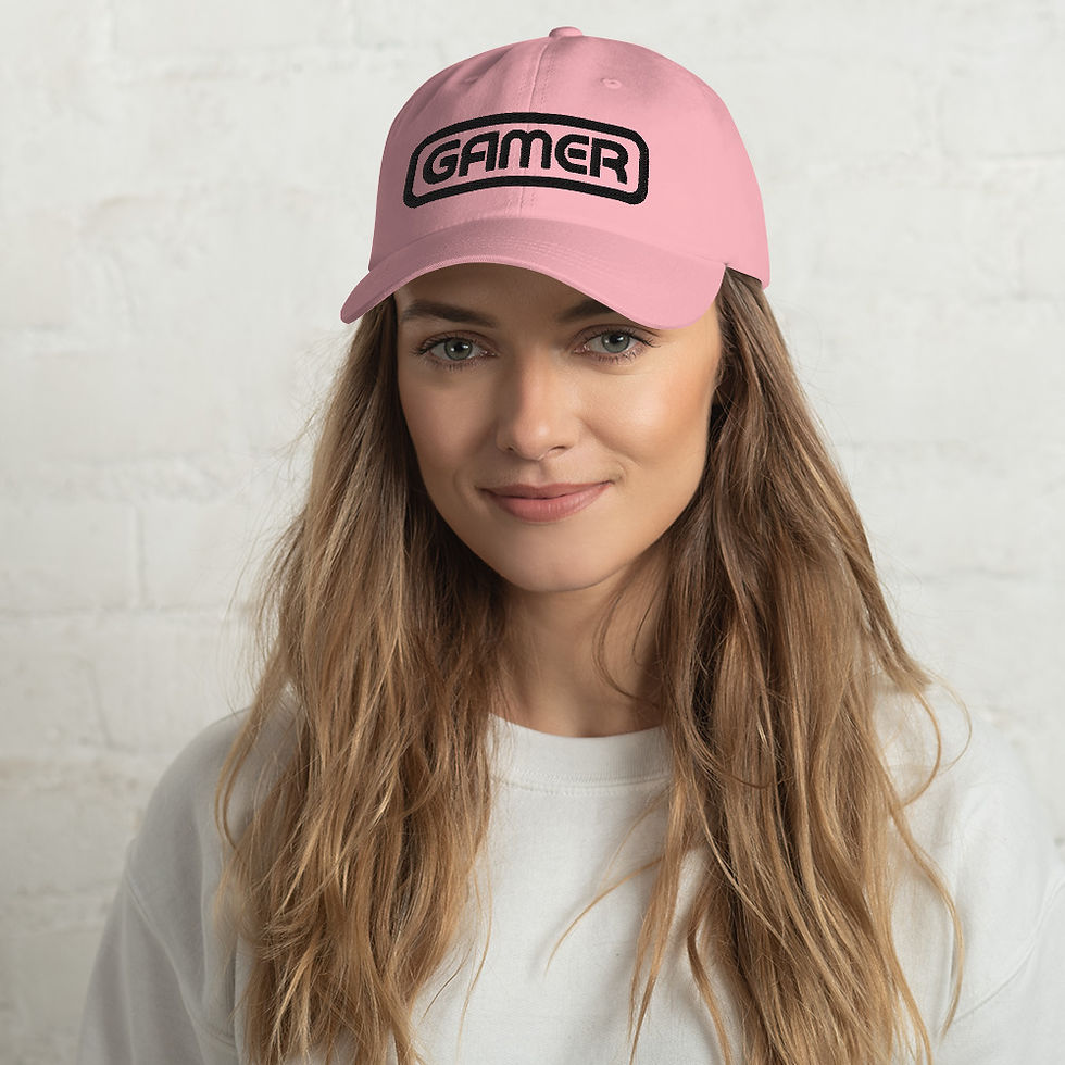 Thumbnail: Black Letter Gamer Dad Hat