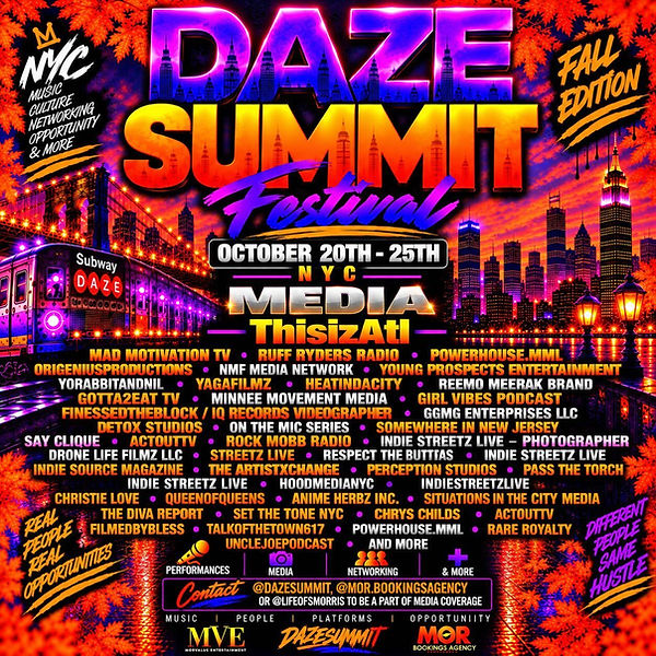 Daze Oct 2026 media partners