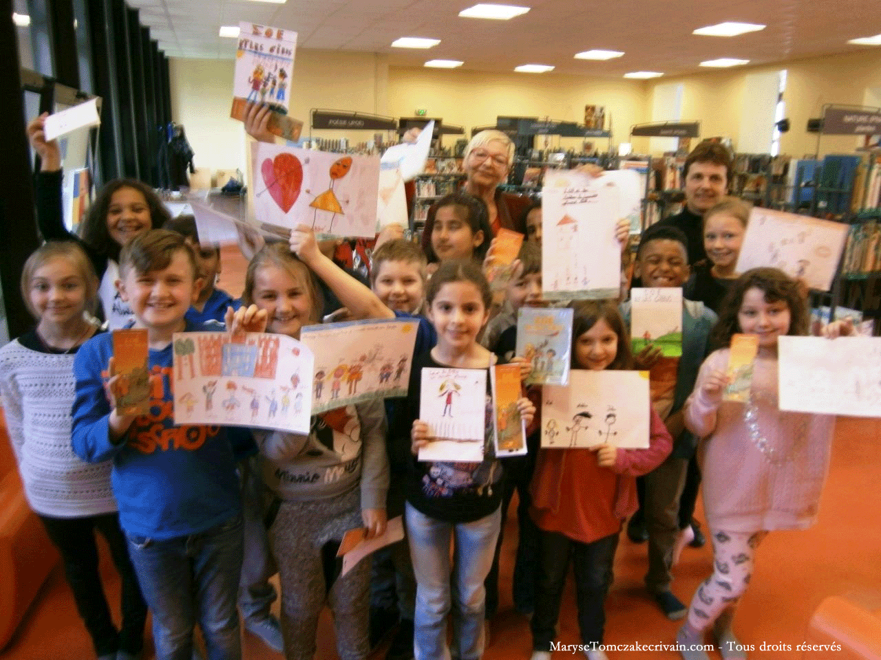 Rencontre avec des écoliers de l'école de Genibois à Joeuf