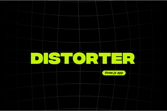 ThreeJS Distorter banner
