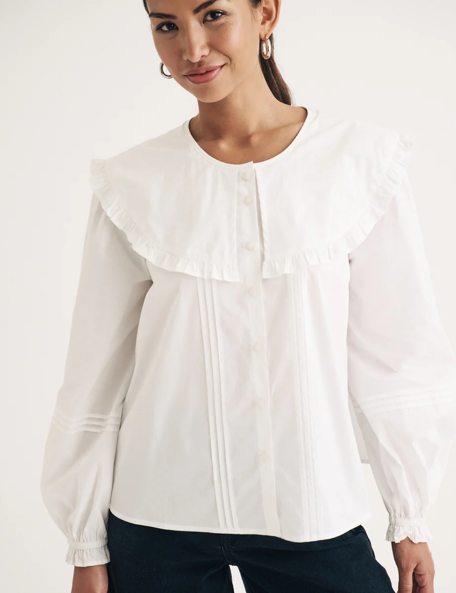 Nobodys Child White Peter Pan Collar Blouse