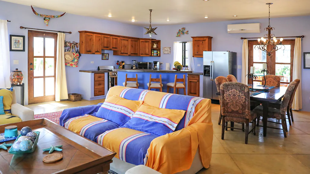 top level kitchen and sleeper sofa