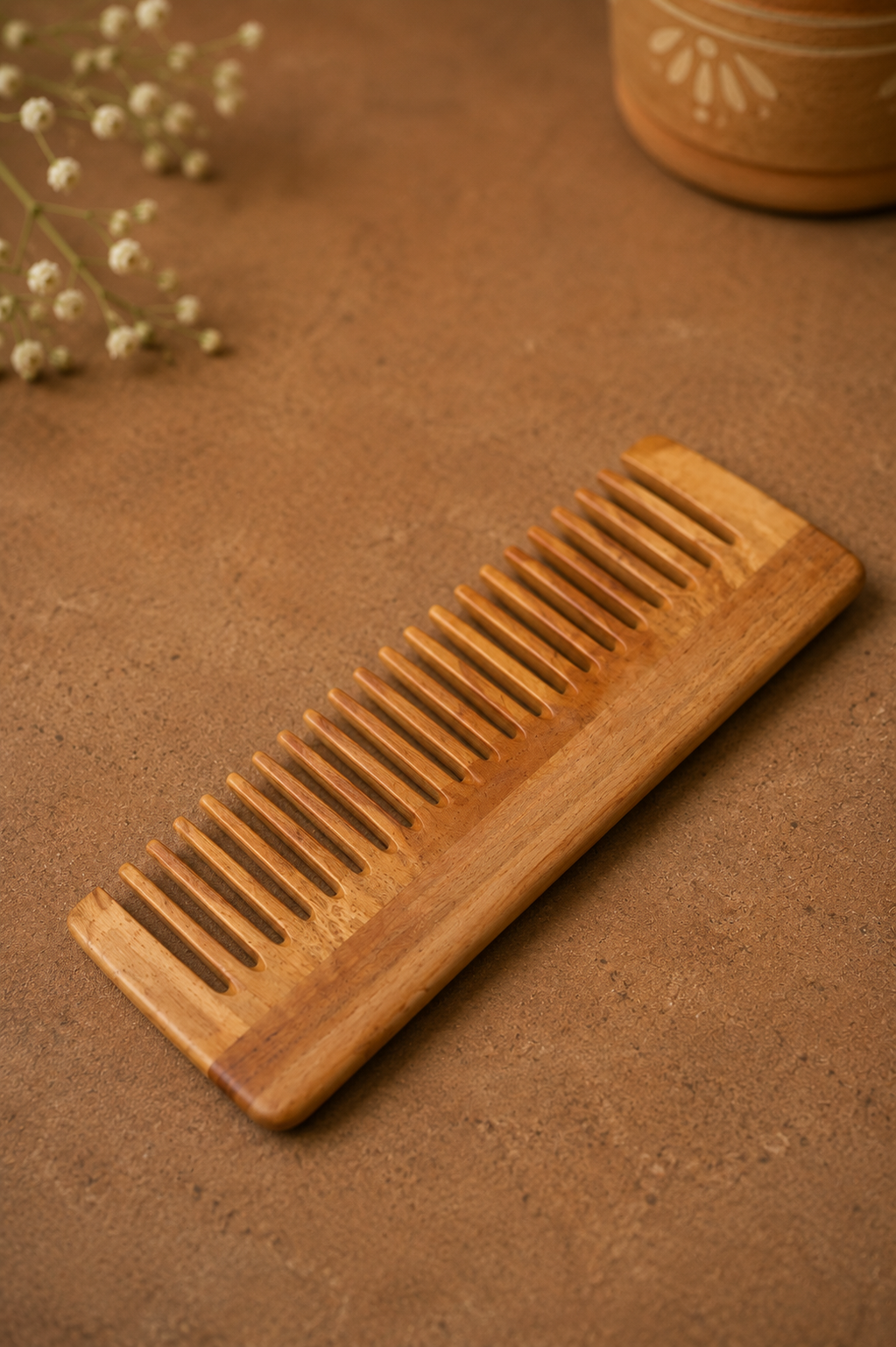 Neem Wood Comb- Shampoo Comb
