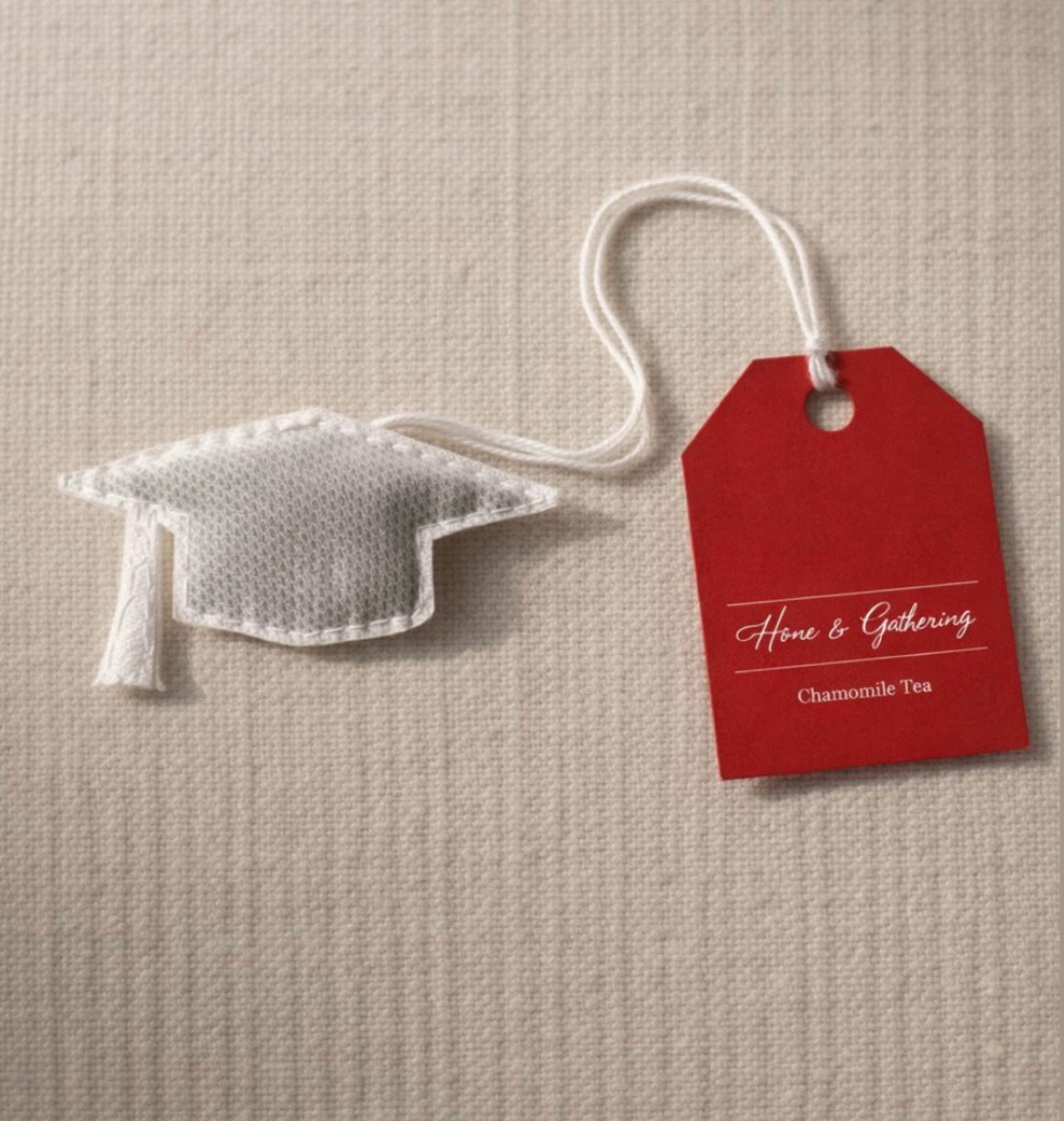 Graduation cap tea bag 