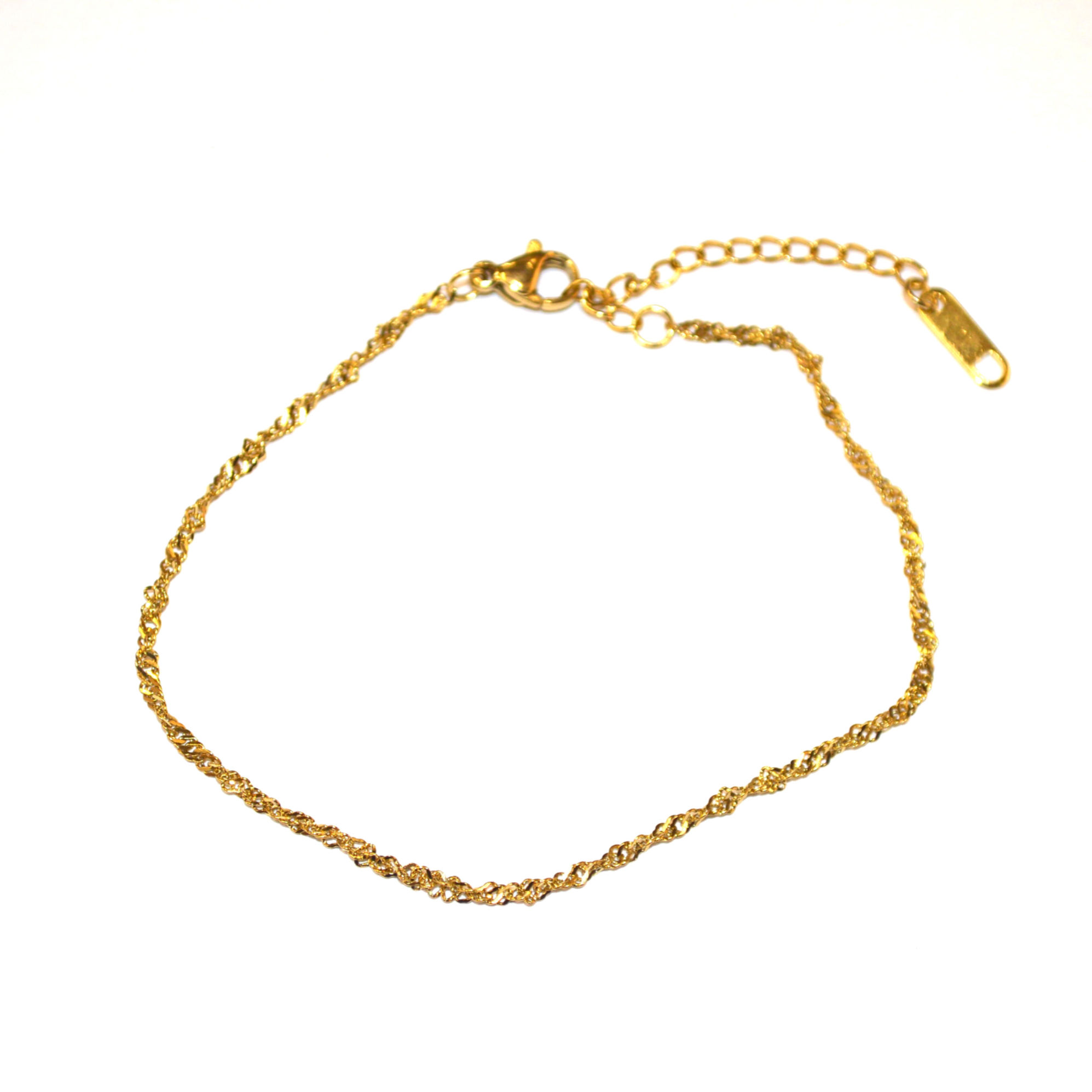 Bracelet en acier inoxydable dorée