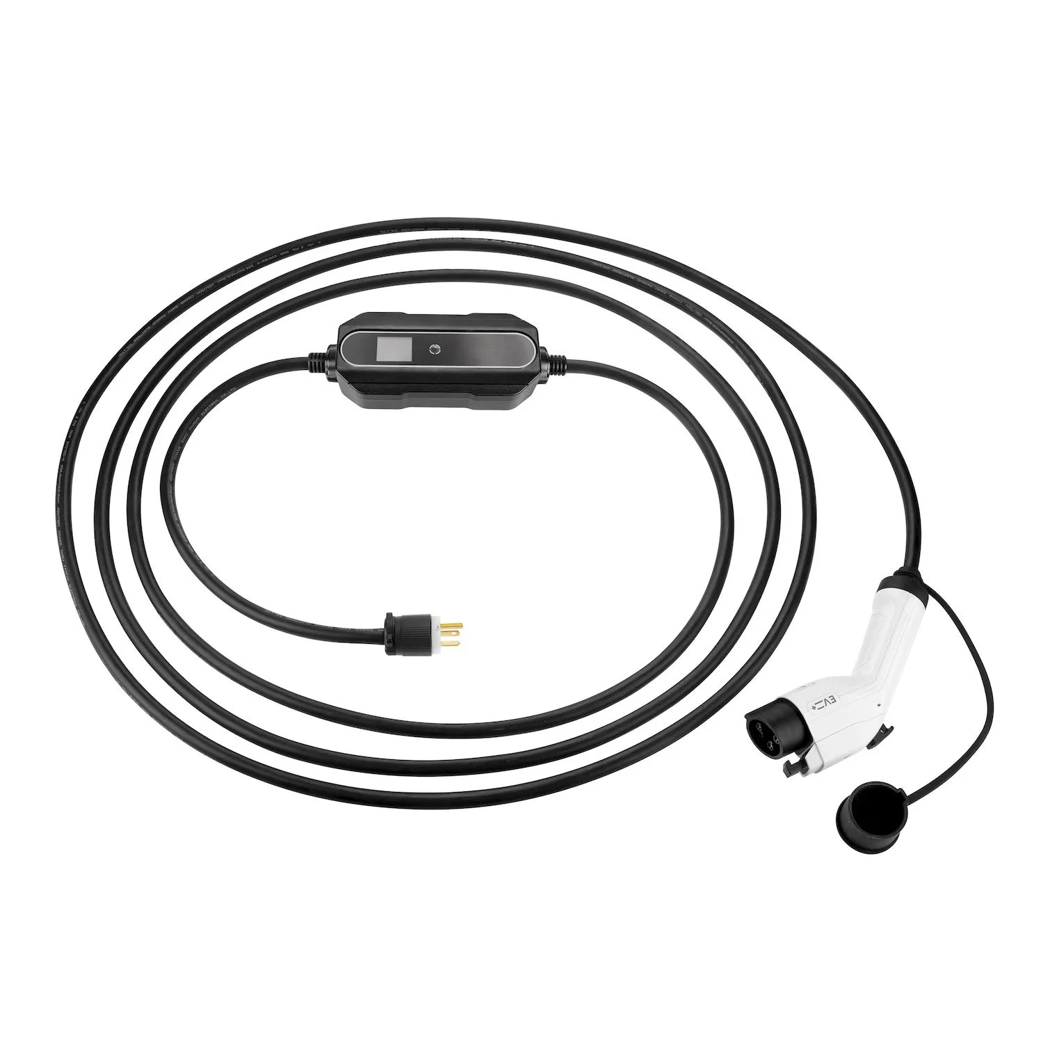 EV Charge+ Level 2 portable charging cable J1772 with control box 16A adjustable