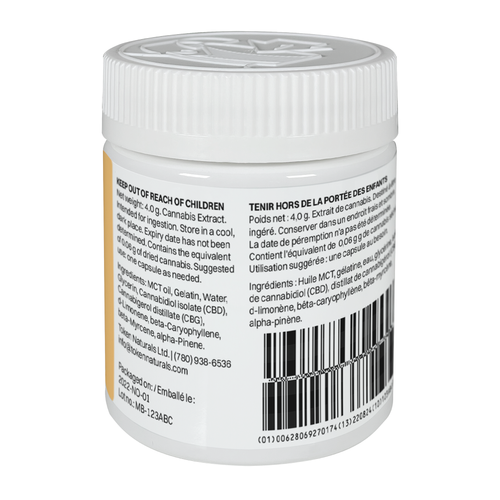 Refresh™ CBG + CBD Terpene Enhanced Softgel (25mg CBG/25mg