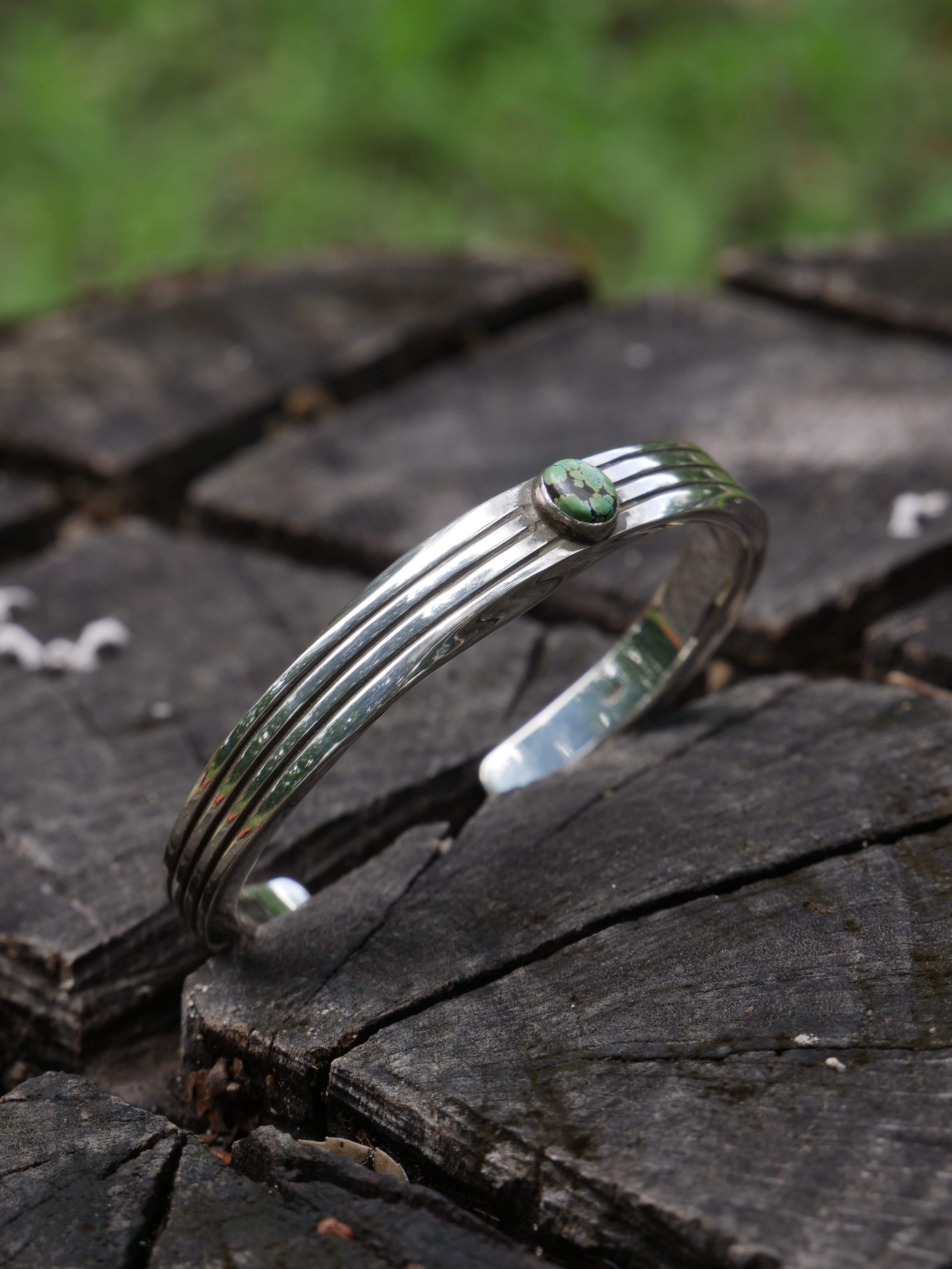 CHINESE MOUNTAIN TURQUOISE  CUFF BRACELET