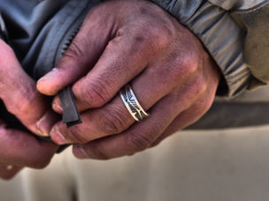 silver925 native ameican jewerly stamped ring