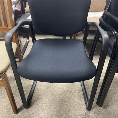 haworth guest chair, sled base chair, side chair, reception chair