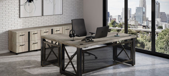 Riveted Office Desk Suite