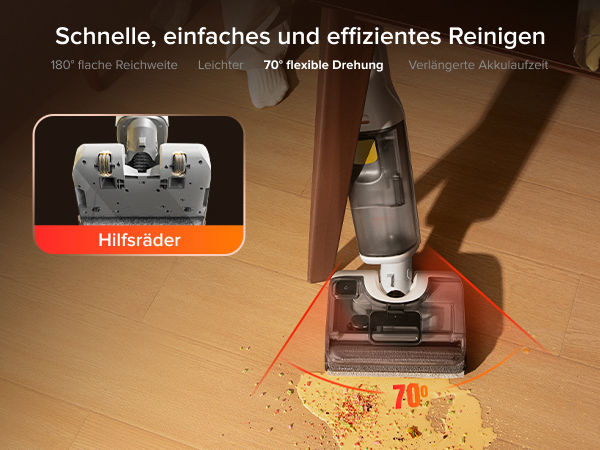 Miniatura: roborock F25 wet-and-dry vacuum cleaner, 20,000 Pa, electric edge cleaning, 90 �
