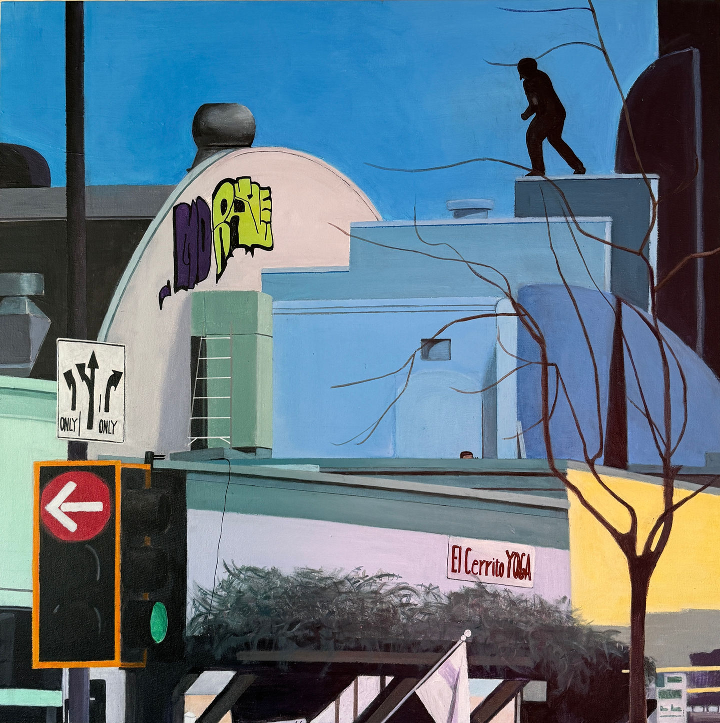 man on roof A
