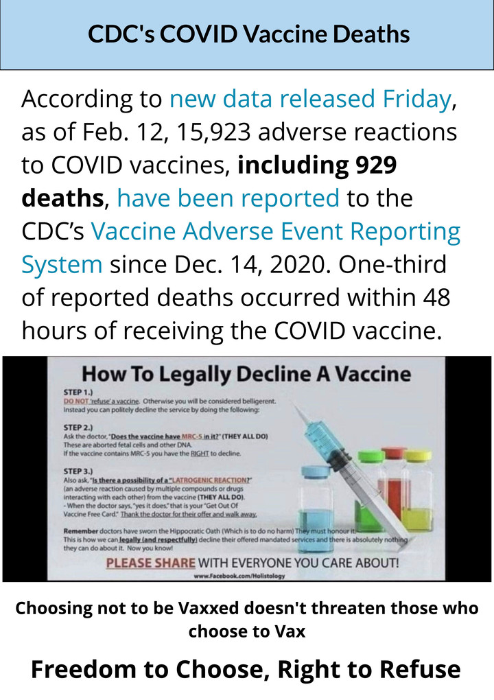 COVID-19 VAX UPDATE