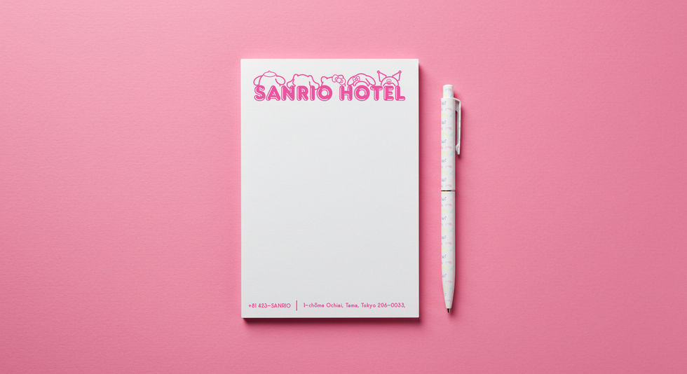 Hotel Memo Pad Mockup