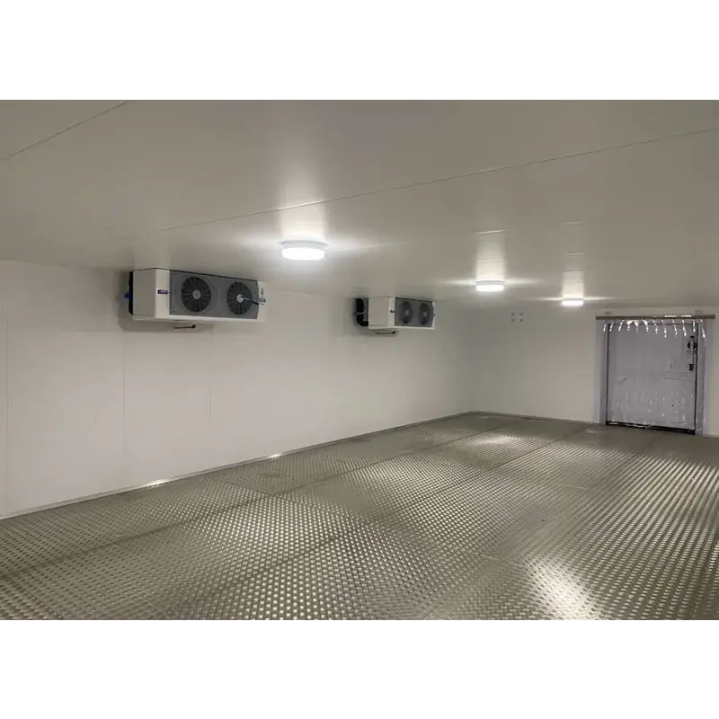 Empty room with air conditioning units.