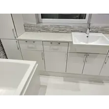 white bathroom cabinets