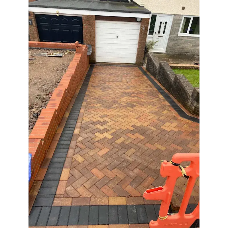 Newly paved driveway.