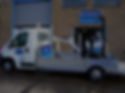 branded van at tool hire shop