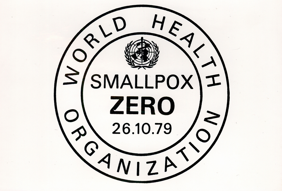 From the WHO website. Smallpox Eradication Programme - SEP (1966-1980). Hyperlink access to original image: Smallpox eradication