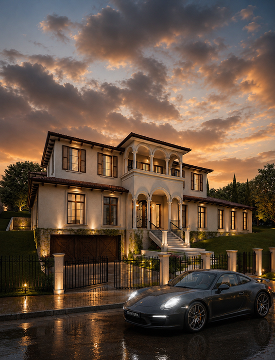 The Hidden Valley Mansion is bringing a bit of Tuscany to Melbourne. Responding to the client’s brief, wanting a Tuscan inspired villa with a pool and garden to accompany the Italian feel, this house is as homely as it is stately.